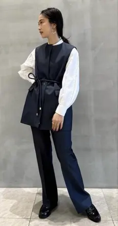 【美品】ユナイテッドアローズ セットアップ シャツ ベスト パンツ セレモニー