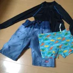 ラッシュガード　エドウィン星柄水着　恐竜柄水着