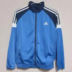 adidas アディダス ジャージ ブルー/ブラック 黒/青 ジュニア