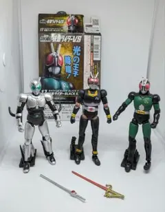 掌動　仮面ライダーVS　BLACK RX BLACK シャドームーン 　3体のサムネイル