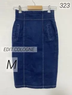 323 美品 EDIT COLOGNE デニムタイトスカートのサムネイル