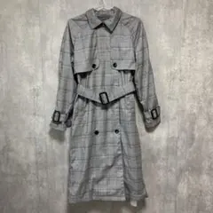 PUNYUS 新品　タグ付き　定価¥13,199 グレンチェックトレンチコートのサムネイル