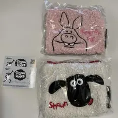 ひつじのショーン　もこもこスクエアポーチ　ガチャ