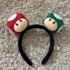 マリオ キノコカチューシャ 赤と緑