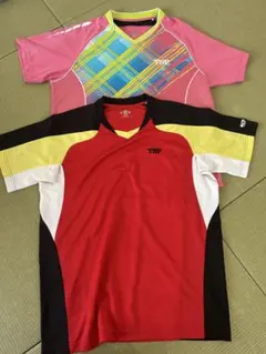 値下げ★TSP Vネックスポーツウェア ピンク/レッド　2点セット