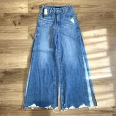 【新品】EMODA DENIM スリットカットデニム M ブルーのサムネイル