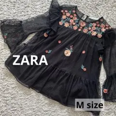 ZARA レディーストップス ブラウス シースルーのサムネイル