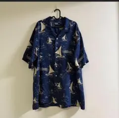 POLO RALPH LAUREN 2026年アロハシャツ M ネイビー - メルカリ