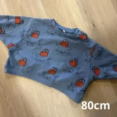 猫 やかん トレーナー 80cm マーキーズ　MARKEY'S