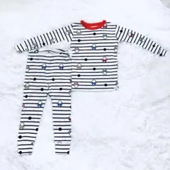 美品 GAP ベビーパジャマ 上下セット 90cm ミッキー 長袖のサムネイル