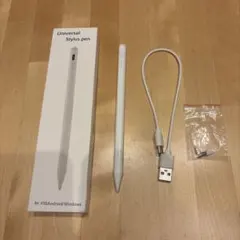 タッチペン ホワイト　タブレット用