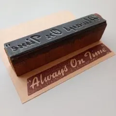 アメリカ ヴィンテージ メタルスタンプ 活版印刷 0314-45