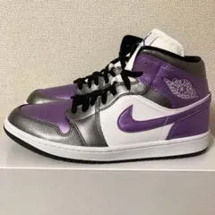 ナイキ エアジョーダン1 ミッドSE HJ5911-105 白紫 W28.5cm