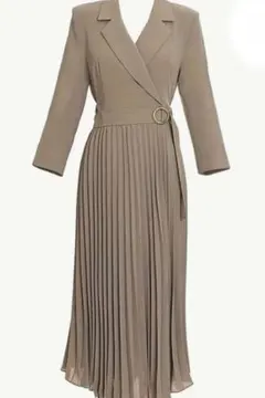 プリーツワンピース Sサイズ ウエストベルト付き