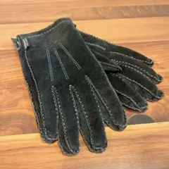 BURBERRY BLACK LABEL バーバリー レザースエード手袋グローブ