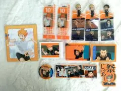 ハイキュー 烏野高校 ステッカーセット ブックマークコレクション クリアカード