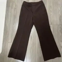 UNIQLO スマートフレアパンツ (ブラウン)