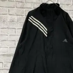 アディダス ナイロンジャケット　ブラックXLアウトドア0218
