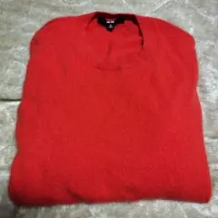 UNIQLOカシミヤクルーネックセーターＸＬ 長袖オレンジ