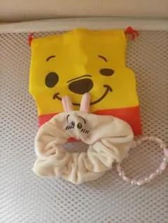 ディズニー くまのプーさん 巾着 うさぎ シュシュ セットのサムネイル