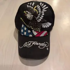 Ed Hardy 希少アメリカ国旗 ワシ刺繍 キャップのサムネイル