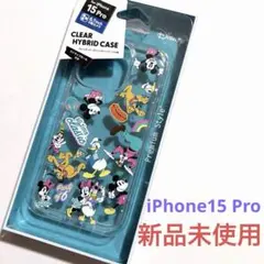 【新品未使用】ディズニー iPhone15 Pro クリアハイブリッドケース