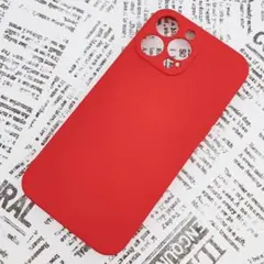 iPhone 13ProMax シリコンケース [01] レッド
