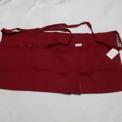 新品未使用　赤色エプロン 　アフタヌーンティー