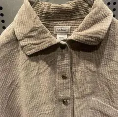 古着　ヴィンテージ　コーデュロイシャツ　LL BEAN エルエルビーン　シンプル