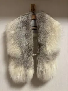 SAGA FOX ストール グレー・ホワイト