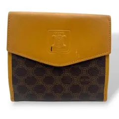 CELINE セリーヌ マカダム柄 二つ折り財布 ヴィンテージ