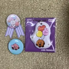 BT21 PVCチャーム バッジセット