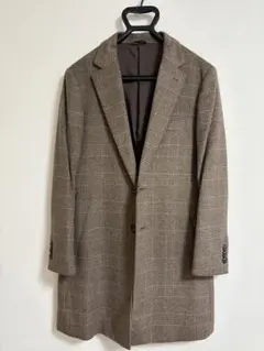 COMME CA MEN チェスターコート Sサイズ ブラウン系