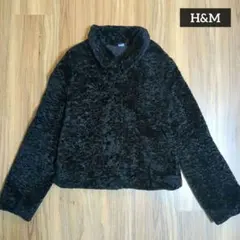 美品【H&M】ファーコート　ボアジャケットコート