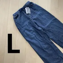タグ付き新品 しまむら田中里奈CLOSSHI ワイドデニムパンツLサイズ中紺のサムネイル