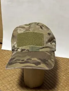 迷彩キャップ ベルクロパッチ付き