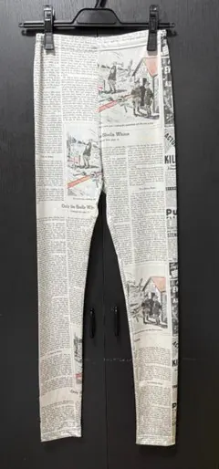 コムデギャルソン パンツ 英字新聞柄 XSのサムネイル