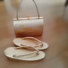 和装用バッグと草履セット ゴールド