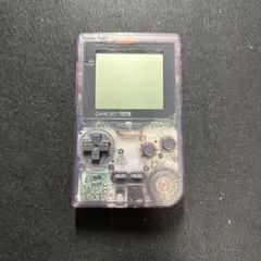 ゲームボーイポケット　スケルトン　クリアパープル