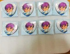 乙狩アドニス 中国限定ハート缶バッジ 8点