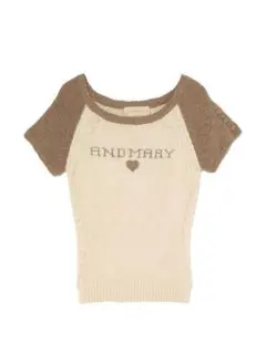 最安】Andmary AM1856 Mary logo raglan tops - メルカリ