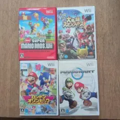 Wii ゲーム 4本セット マリオシリーズ