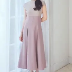 earth music&ecologyフロントボタンドッキングワンピース