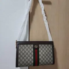 GUCCI オフィディア GGキャンバスチェーンショルダーバッグ クラッチ
