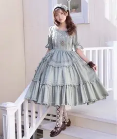 axes femme Chalmiereフリルロングワンピース（ピンク） - メルカリ