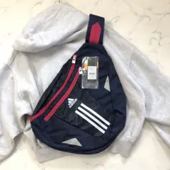 タグ付き✨　adidas スリングバッグ ボディバック　ネイビー