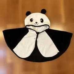 パンダデザイン ベビーポンチョ 95cmまで