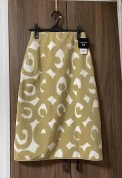 新品✨ユニクロ×マリメッコ　フリーススカート　ボア　ロング　ベージュ　S