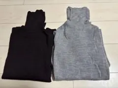 UNIQLO タートルネックセーター 2色セット