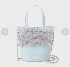 新品、タグ付き エスペランサ チュールバッグブルーのサムネイル